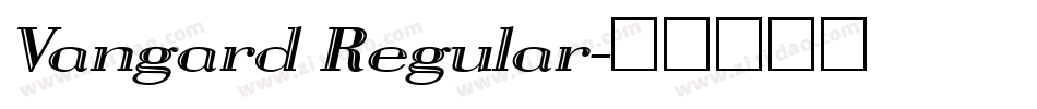Vangard Regular字体转换